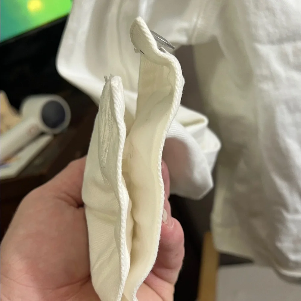 Time and Tru Women's Bright White Denim Jacket - Picture 5 of 6